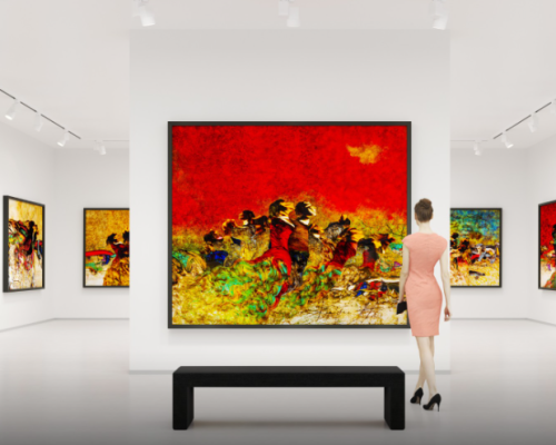 How to display artwork in a gallery